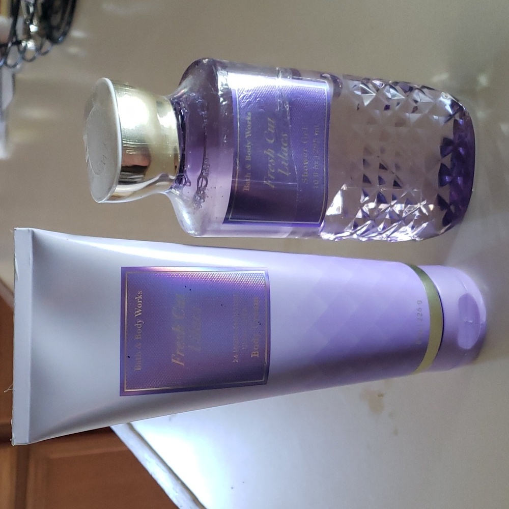 Bath and Body Works Fresh Cut Lilacs Shower Gel & Body Cream.